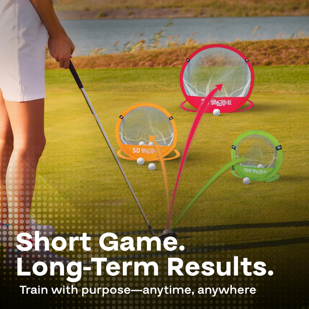 PGA Tour Golf Practice Aids by Golfgen: Premium Chipping Nets, Putting Rings, & Targets, Indoor & Outdoor Training, Improve Accuracy & Control, Master Putting and Chipping, Portable for On The Go
