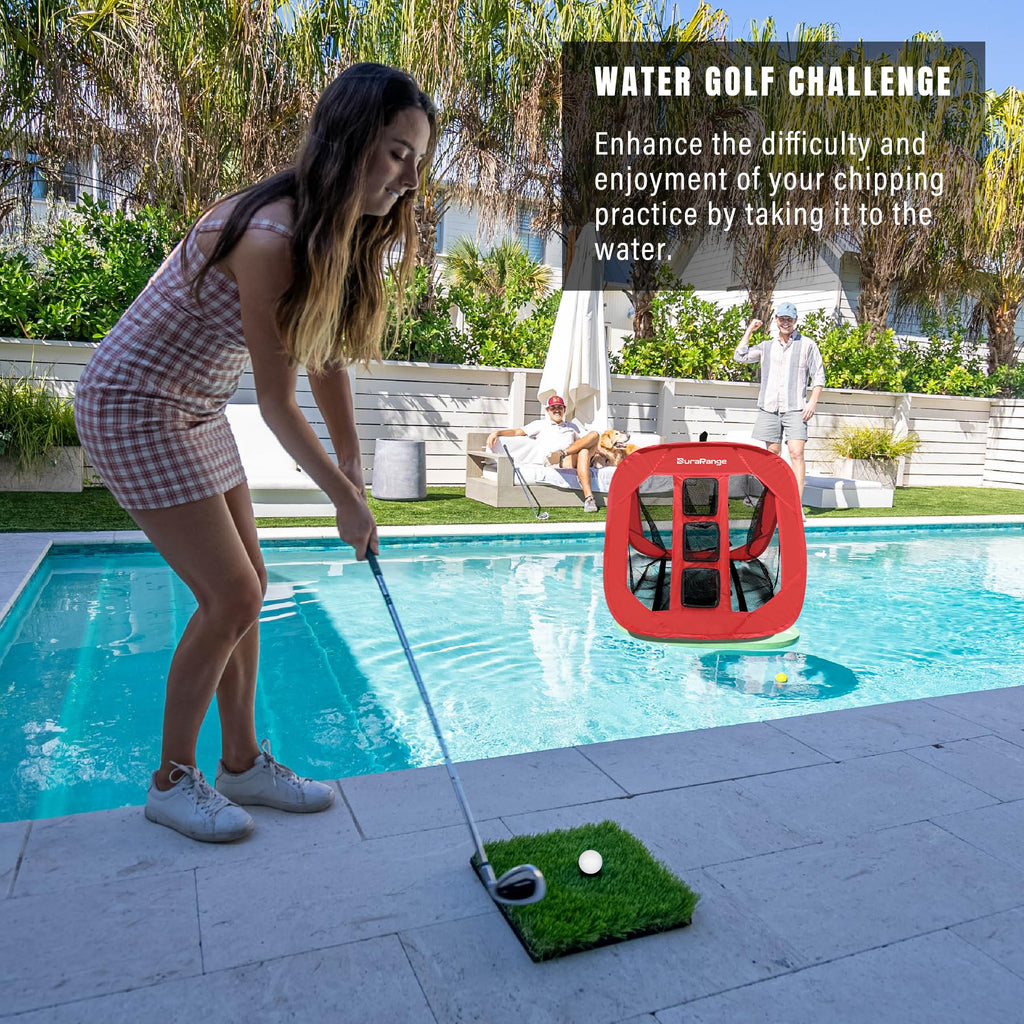Pop-Up Golf Chipping Net - Ultimate Target Training Chip Aids for Precision & Distance, Outdoor | Indoor Practice, Golfer Gift